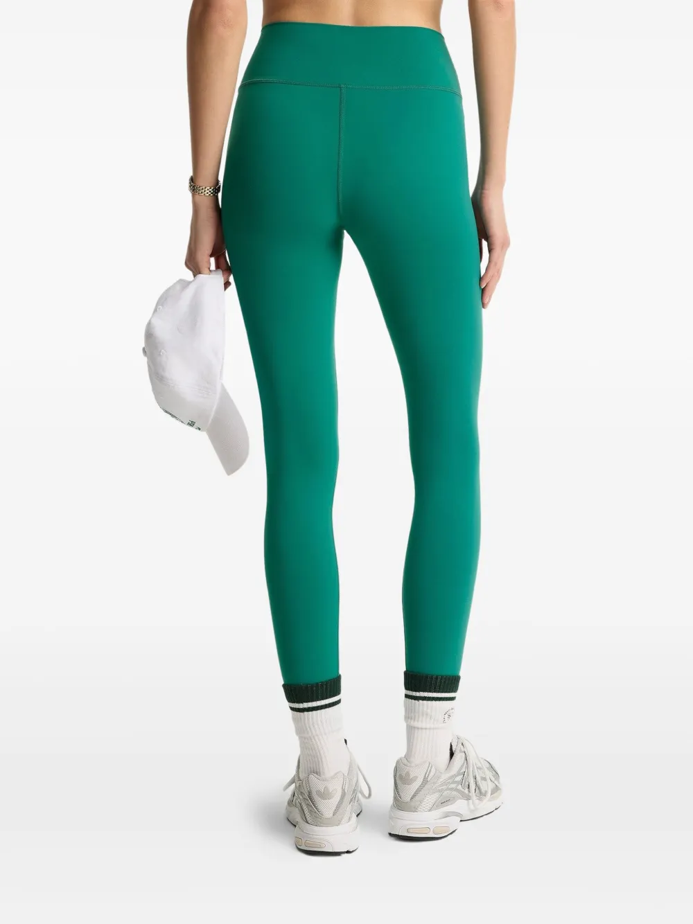 Sporty And Rich Srhwc Logo-print Leggings In Green