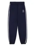 Sporty & Rich Crown Tennis side-stripe track pants - Blue