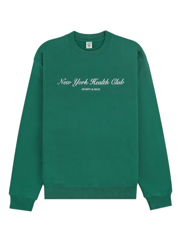 新品・未使用☆Sporty＆Richグリーンスウェット M Sporty & Rich スウェットシャツ | グリーン | FARFETCH JP