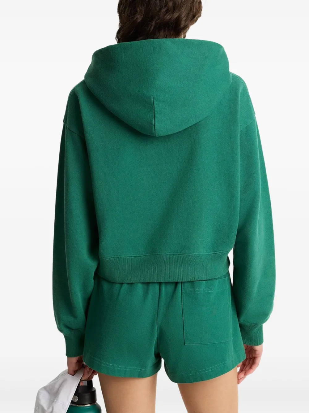 Sporty & Rich Hoodie met geborduurd logo Groen