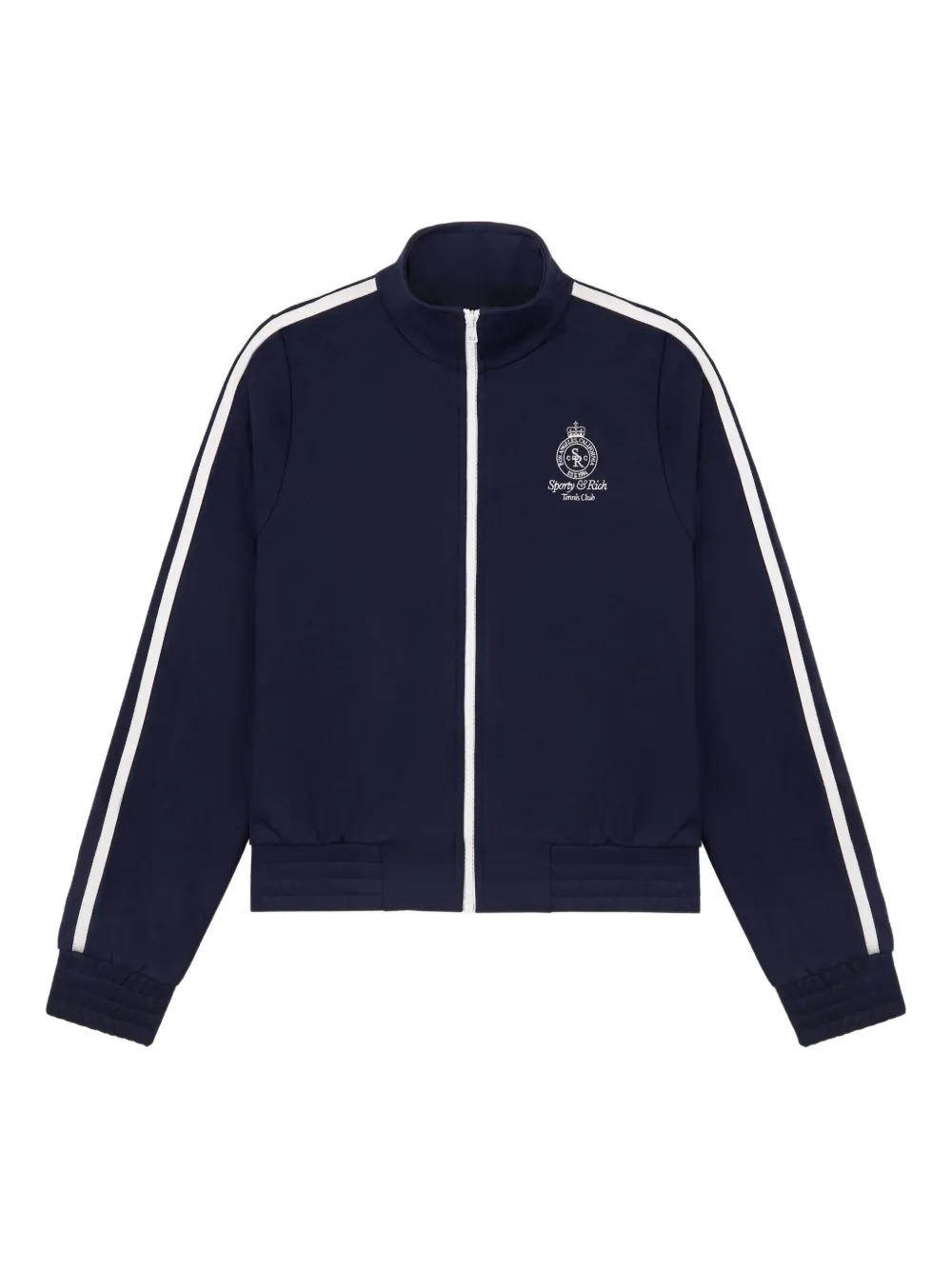Sporty & Rich side-stripe zip-up track jacket | Blue | Image 1