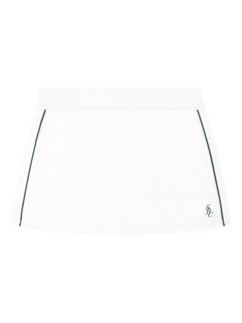 Sporty & Rich side-stripe mini skirt
