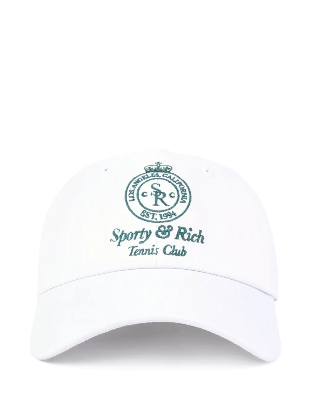Sporty & Rich logo-embroidered baseball cap | White | Image 1