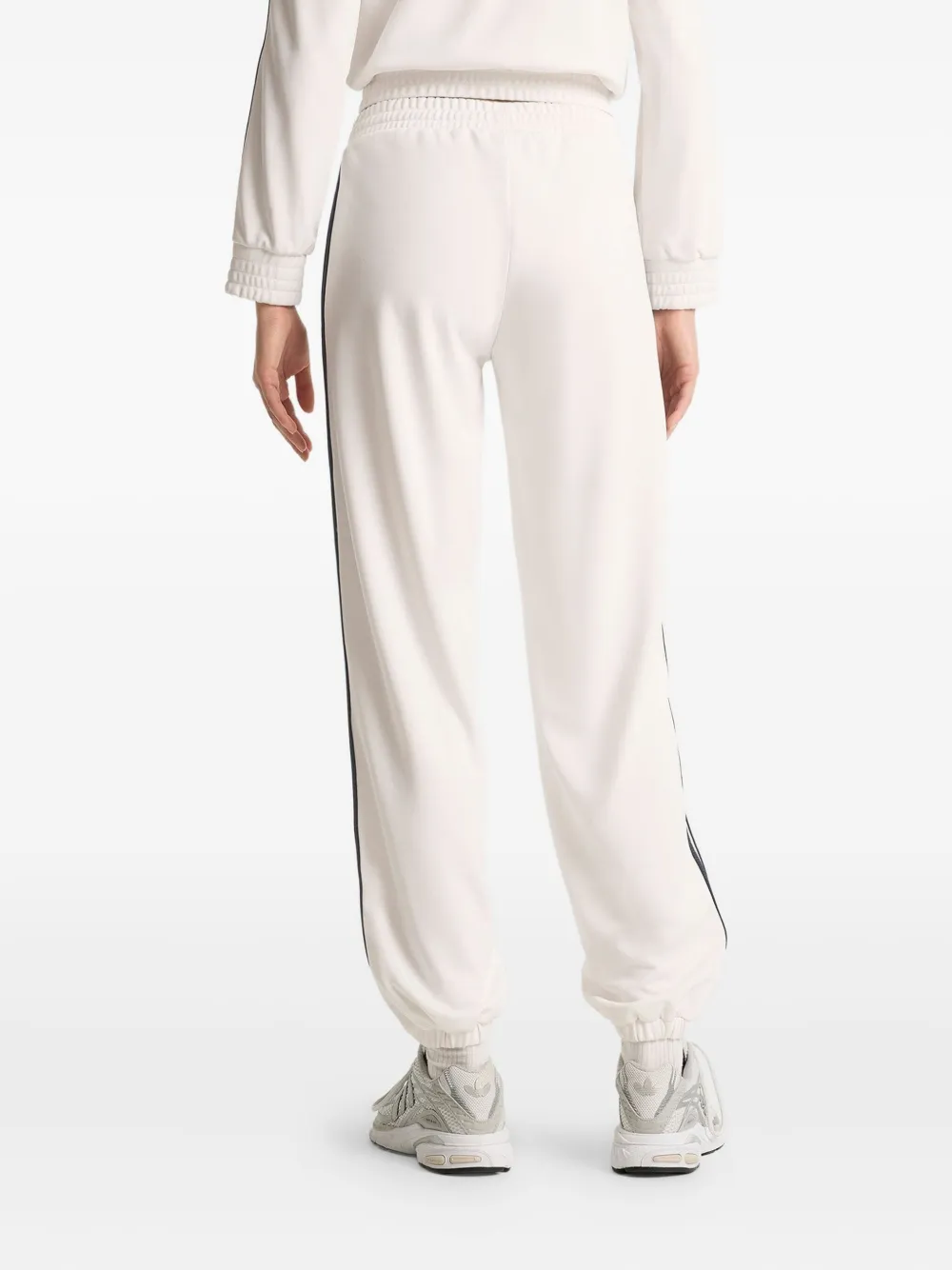 Sporty & Rich Joggingbroek met geborduurd logo en zijstreep Wit