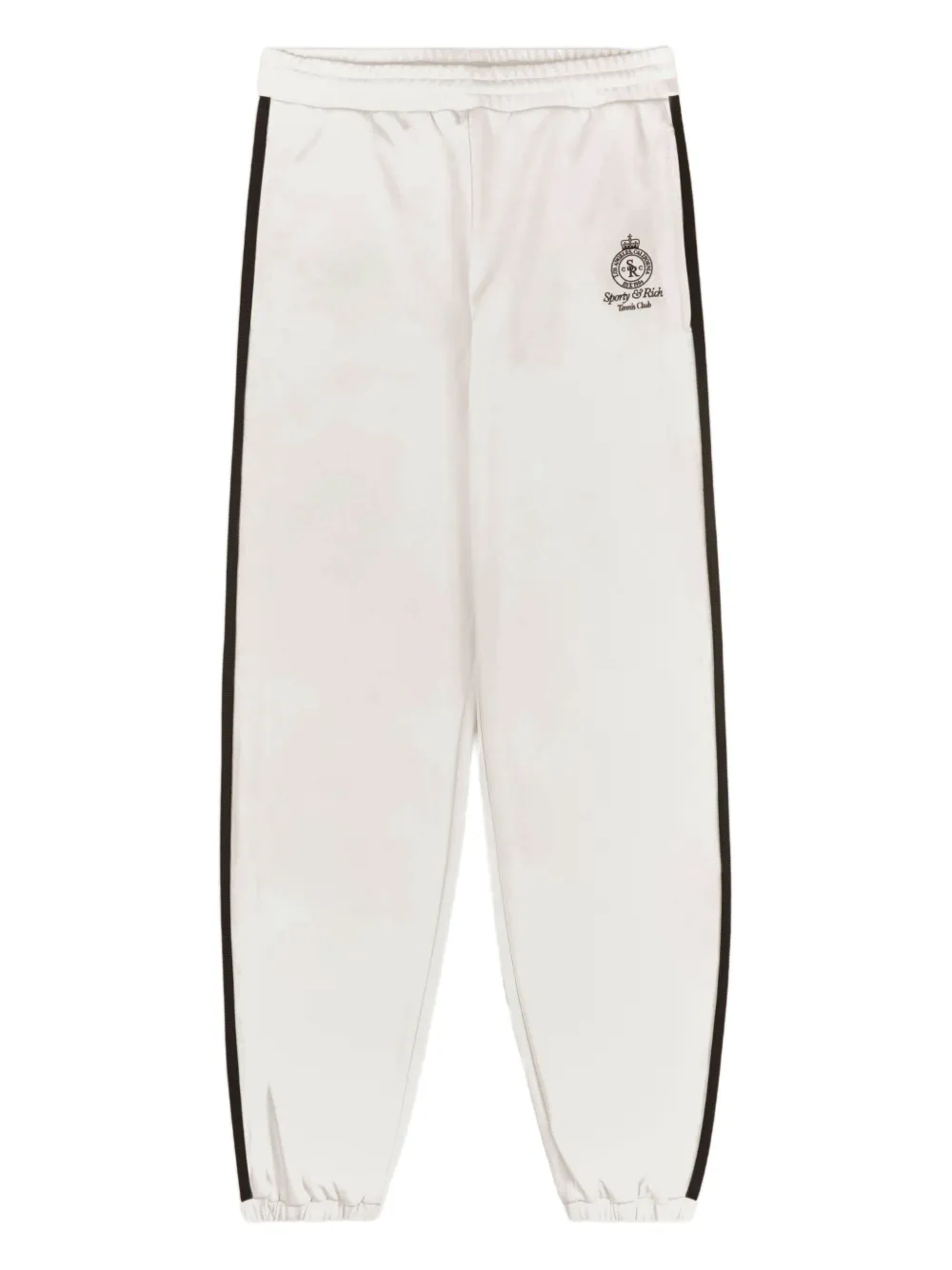 Sporty & Rich side-stripe logo-embroidered joggers | White | Image 1