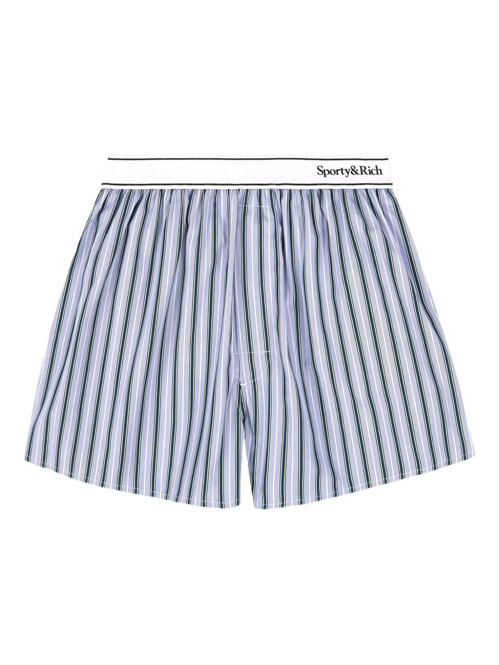 Sporty & Rich Serif striped boxer shorts | Blue | Image 1