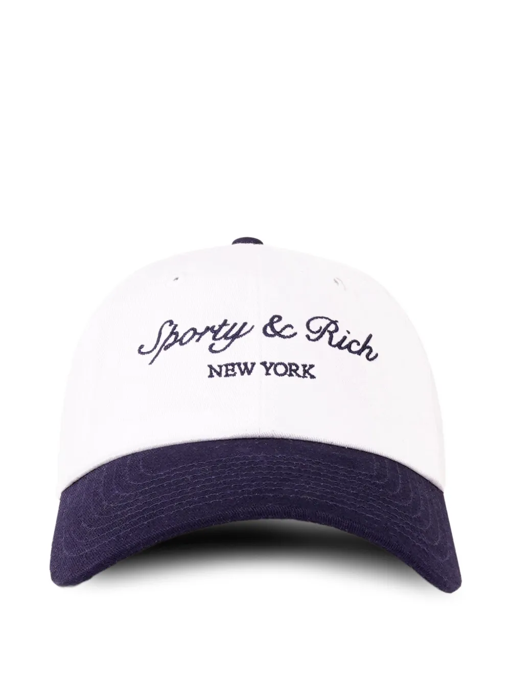 Sporty & Rich Syracuse two-tone baseball cap | White | Image 1