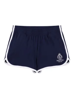 Sporty & Rich ロゴ ショートパンツ | ブルー | FARFETCH JP
