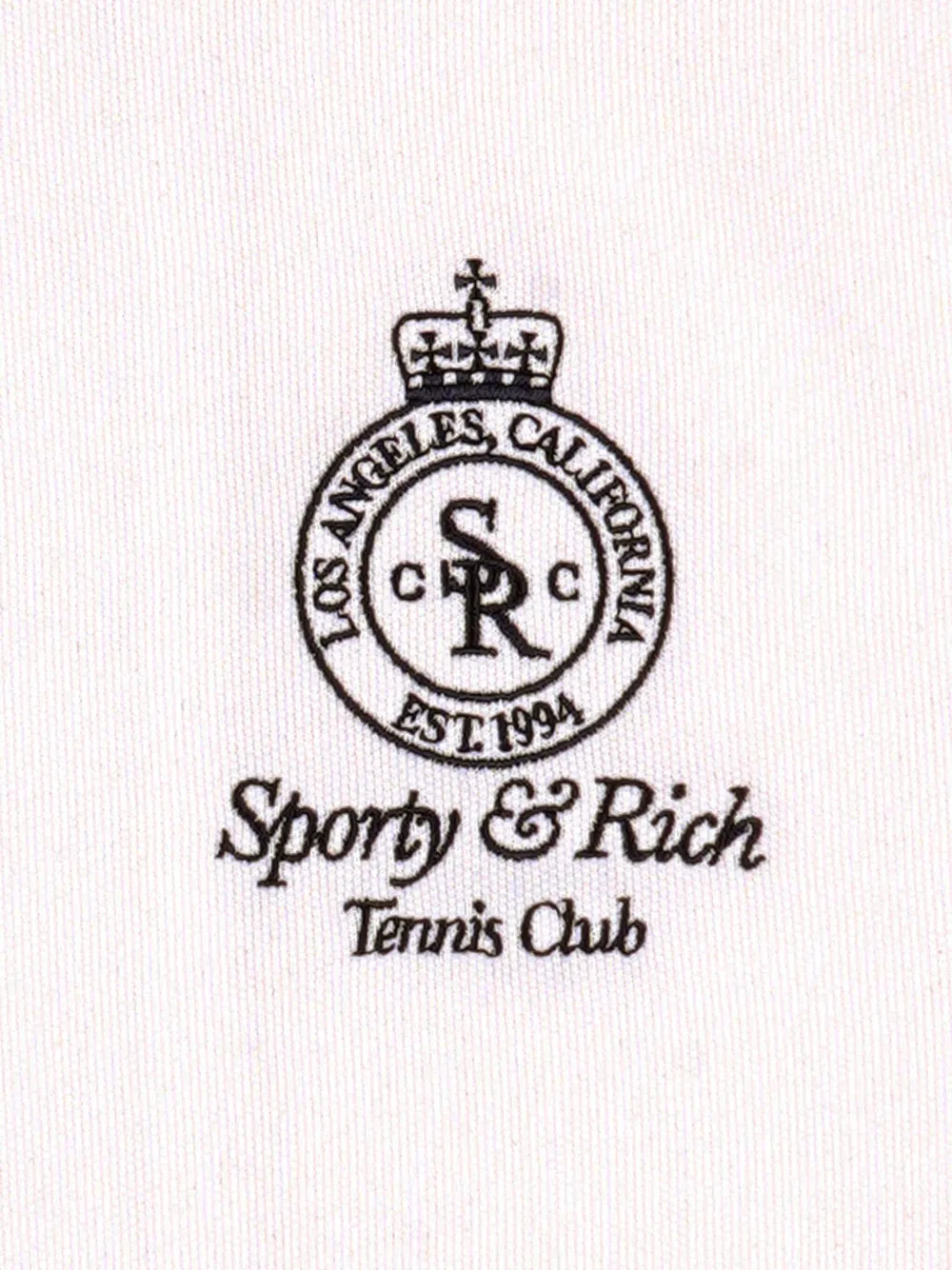 Sporty & Rich Sweater met rits Wit