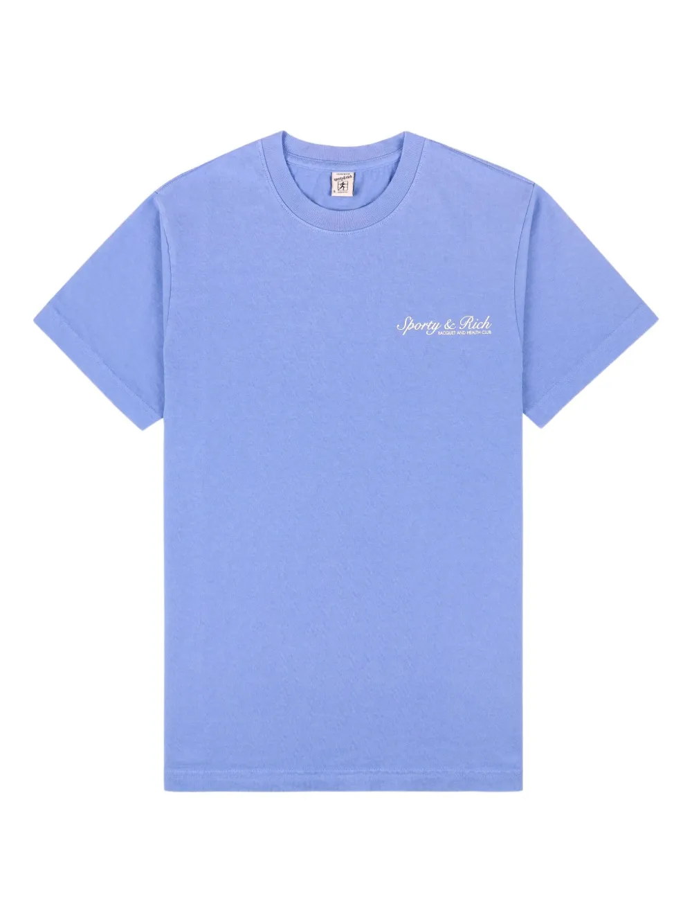 Sporty & Rich embroidered logo T-shirt | Blue | Image 1