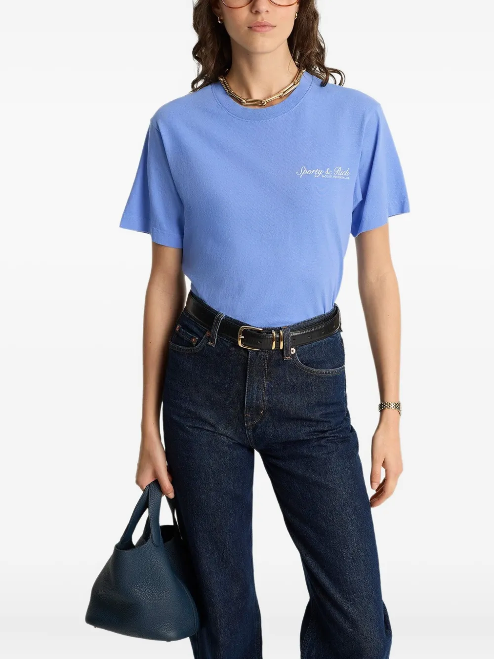 Sporty & Rich embroidered logo T-shirt | T-Shirts & Jersey Shirts | Image 2