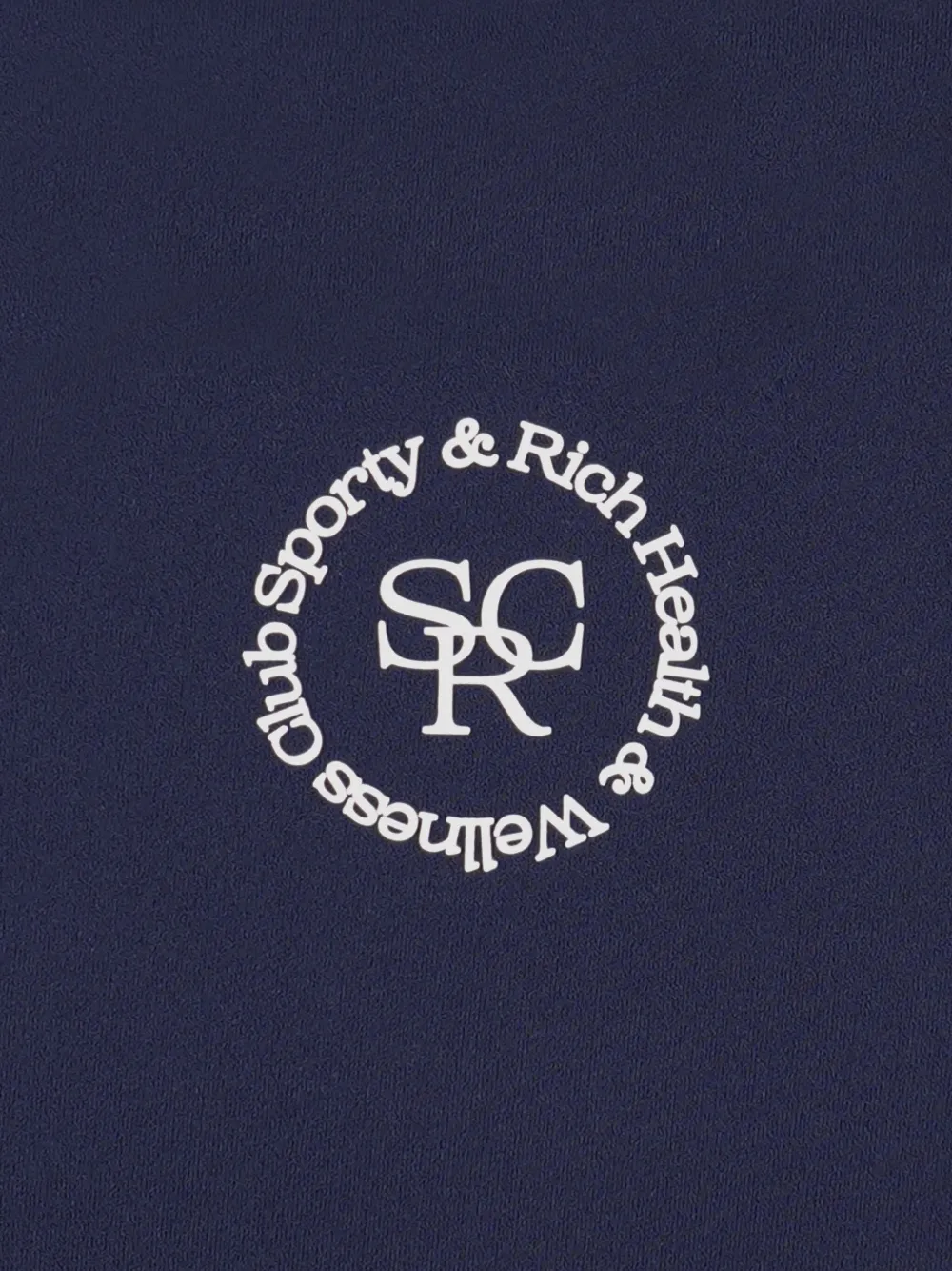 Sporty And Rich Logo-embellished Leggings In Blue