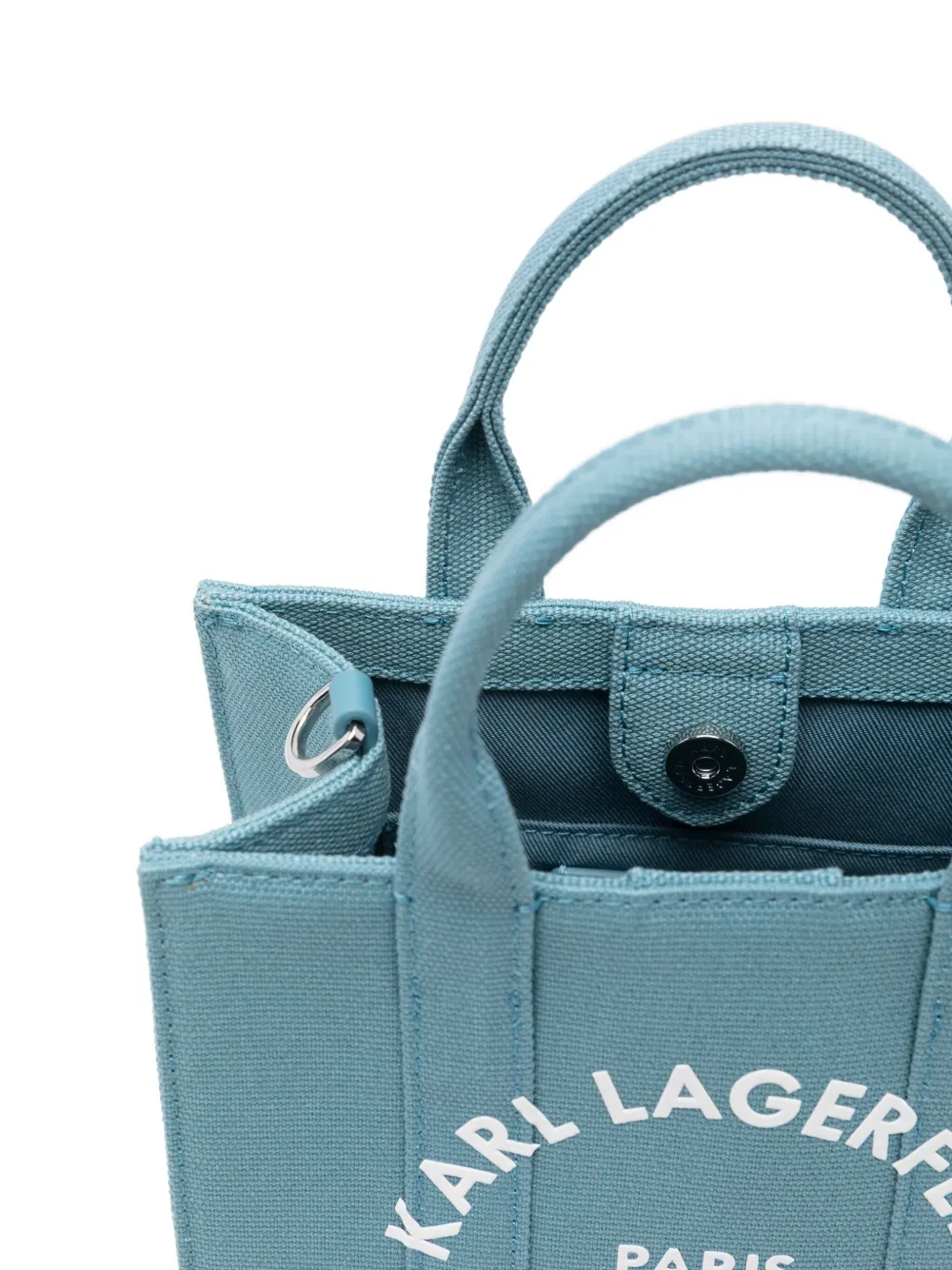 Karl Lagerfeld Shopper met logoprint Blauw