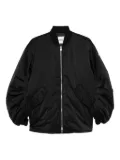 Lempelius puffed-sleeve bomber jacket - Black