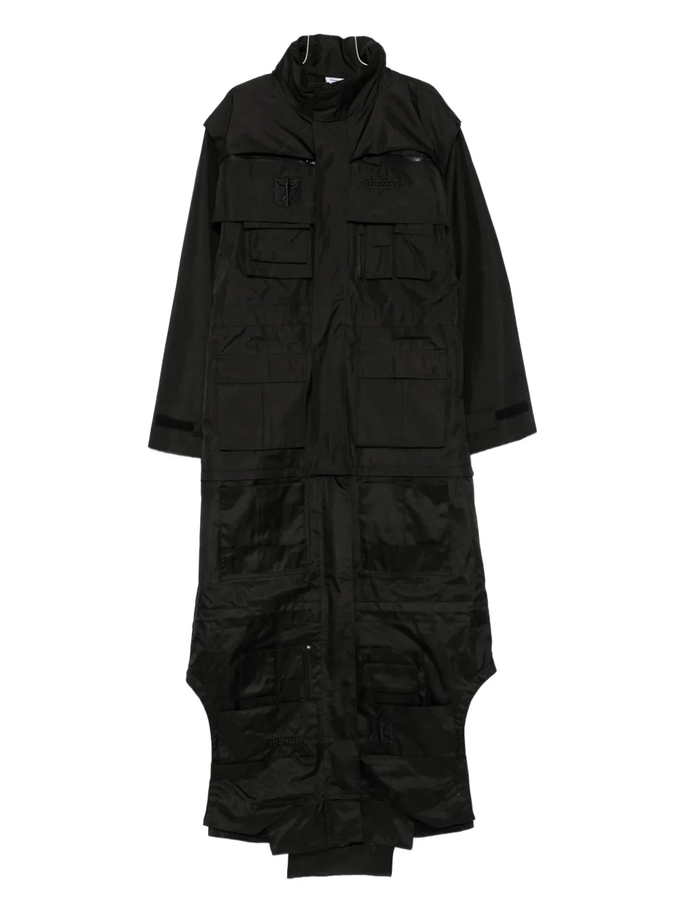 VETEMENTS multiple-pocket long coat - Nero