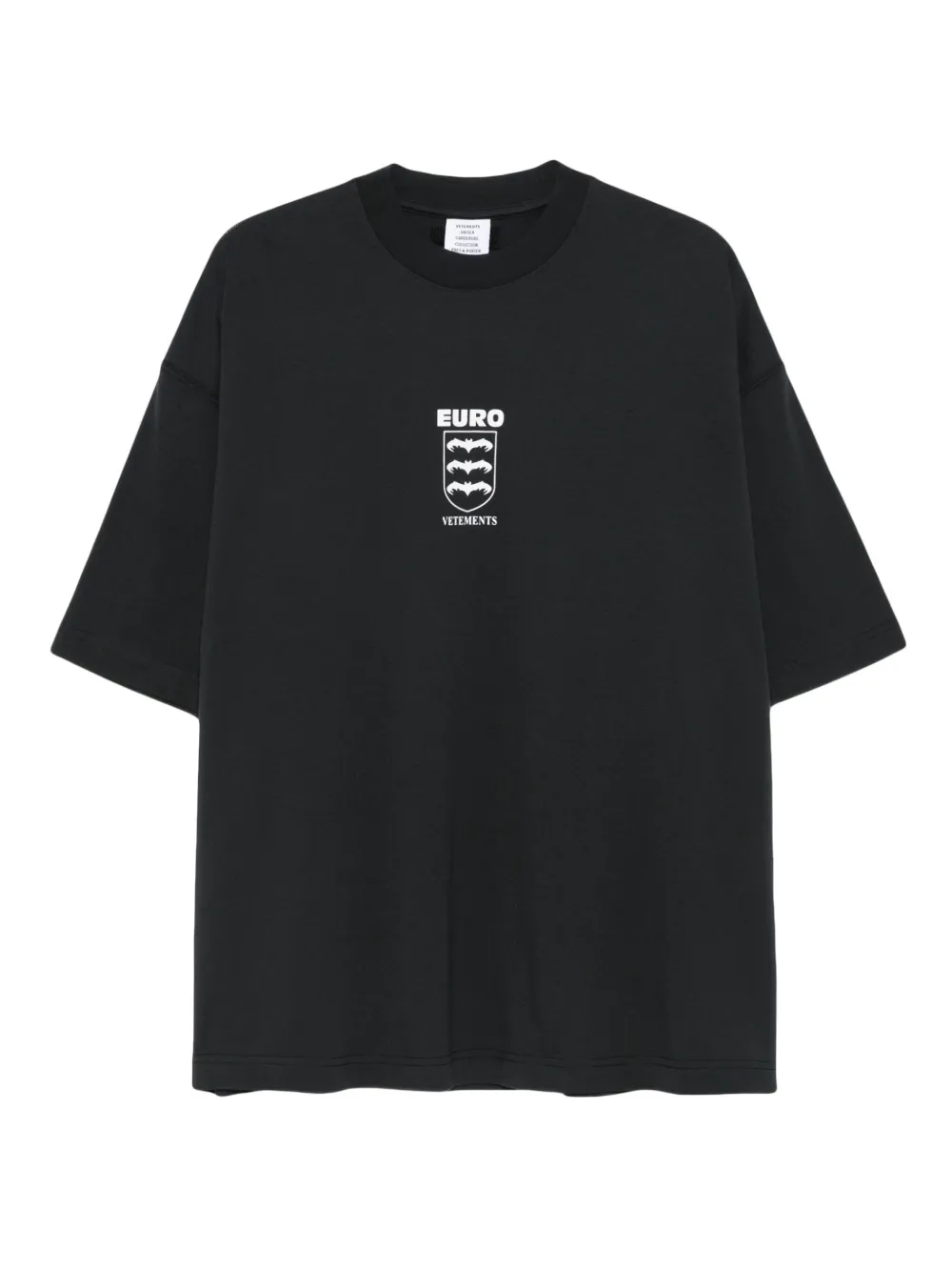 VETEMENTS logo-print T-shirt | Black | Image 1