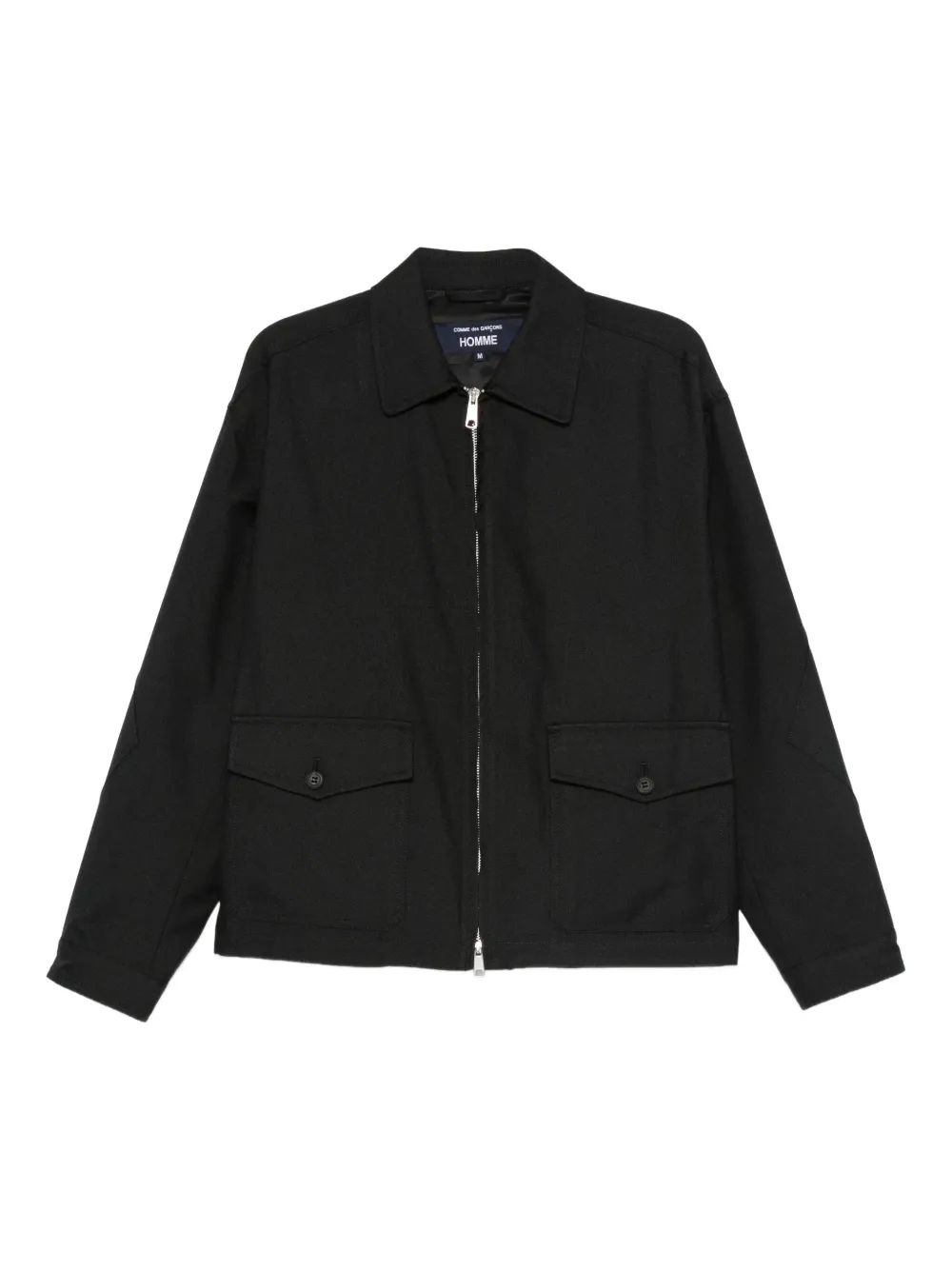 Comme des Garçons Homme zip-front flap-pocket jacket | Black | Image 1