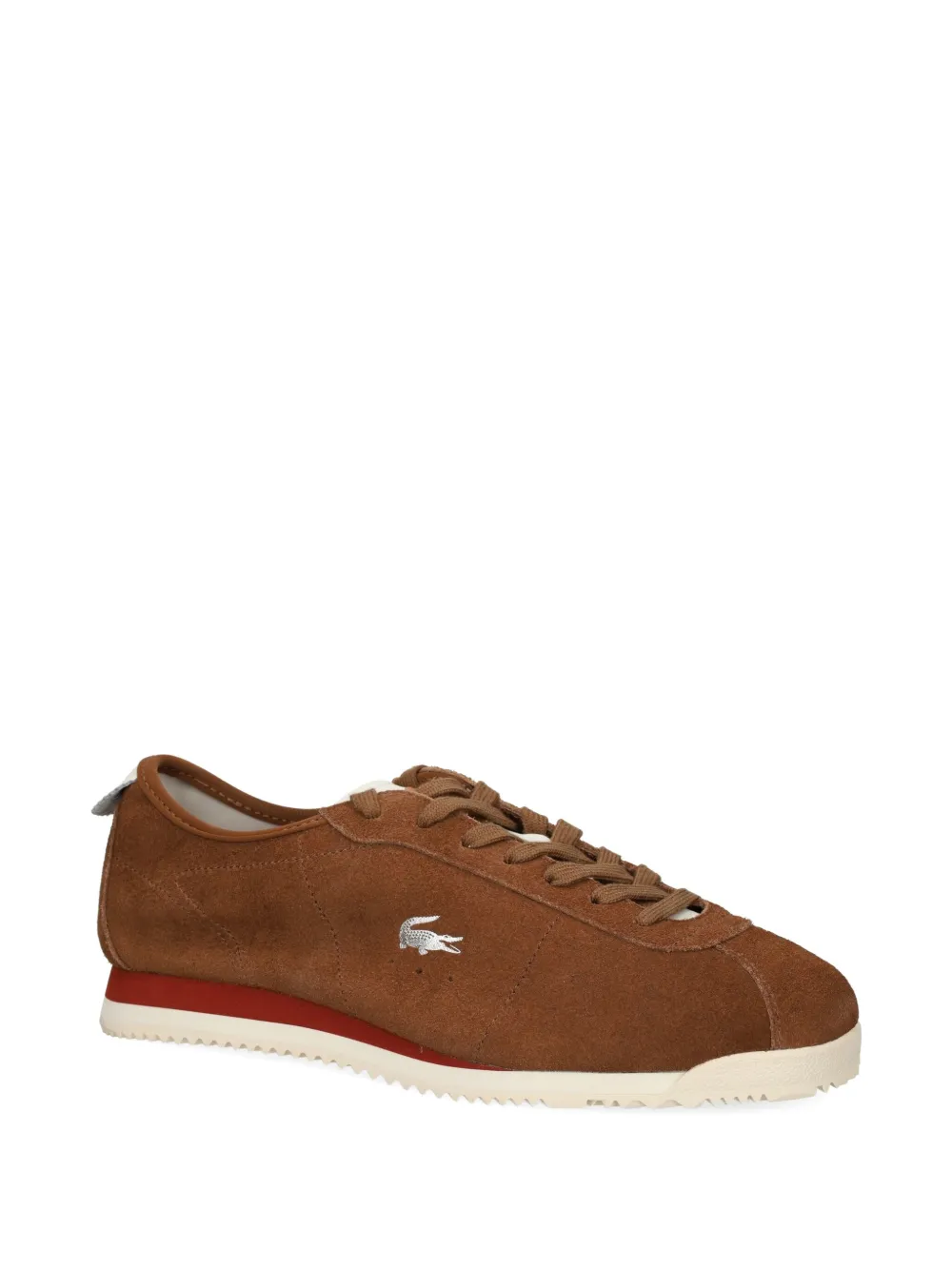 Lacoste Club-Low leather sneakers Brown