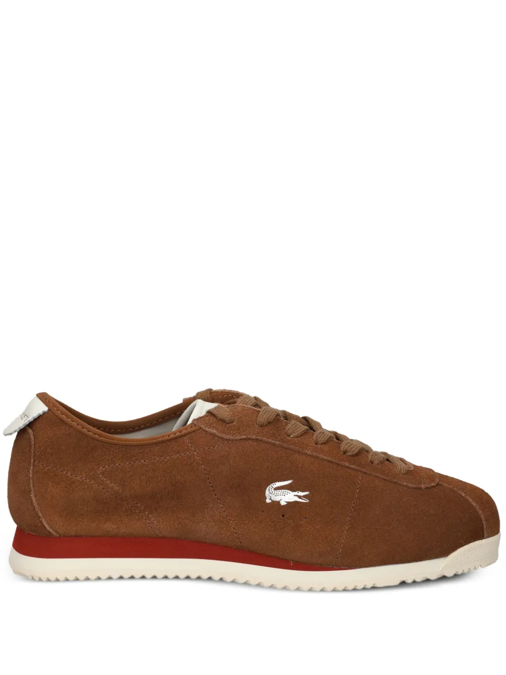 Lacoste Club-Low leather sneakers Brown