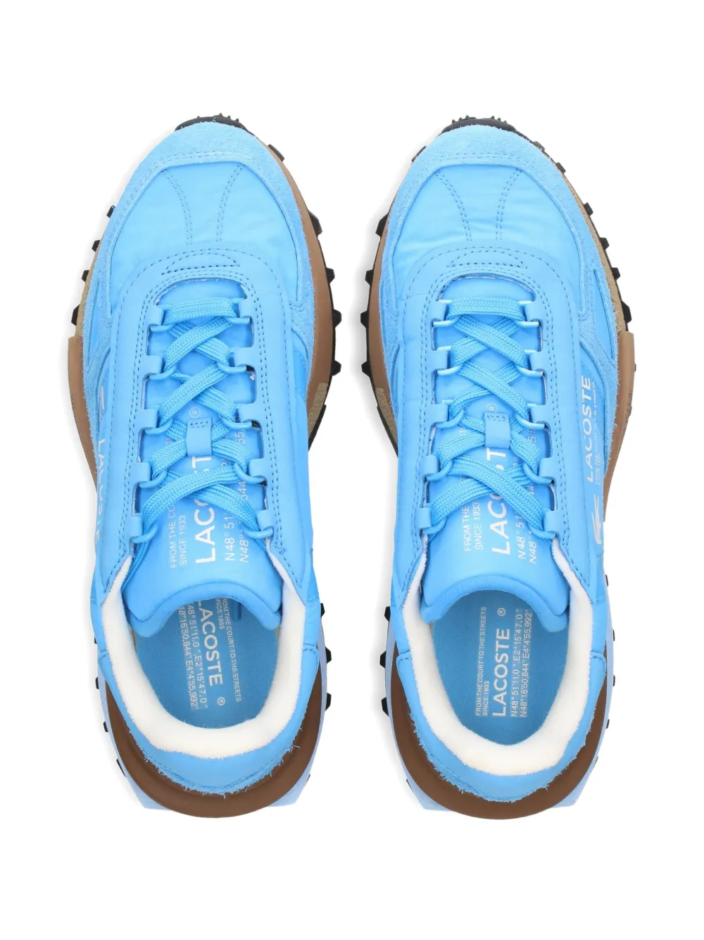 Lacoste Elite Active Suede Leather Sneakers In Blue
