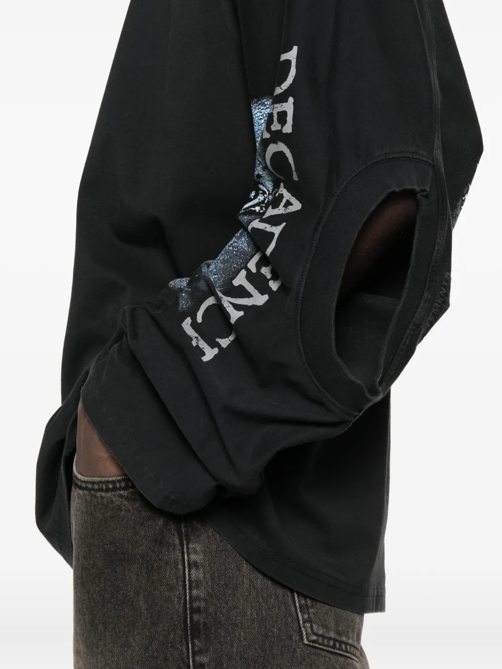 VETEMENTS T-shirt met print Zwart