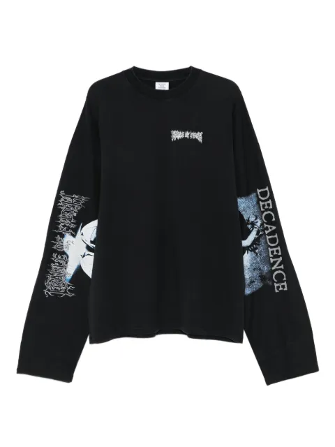 VETEMENTS graphic-print long-sleeve T-shirt