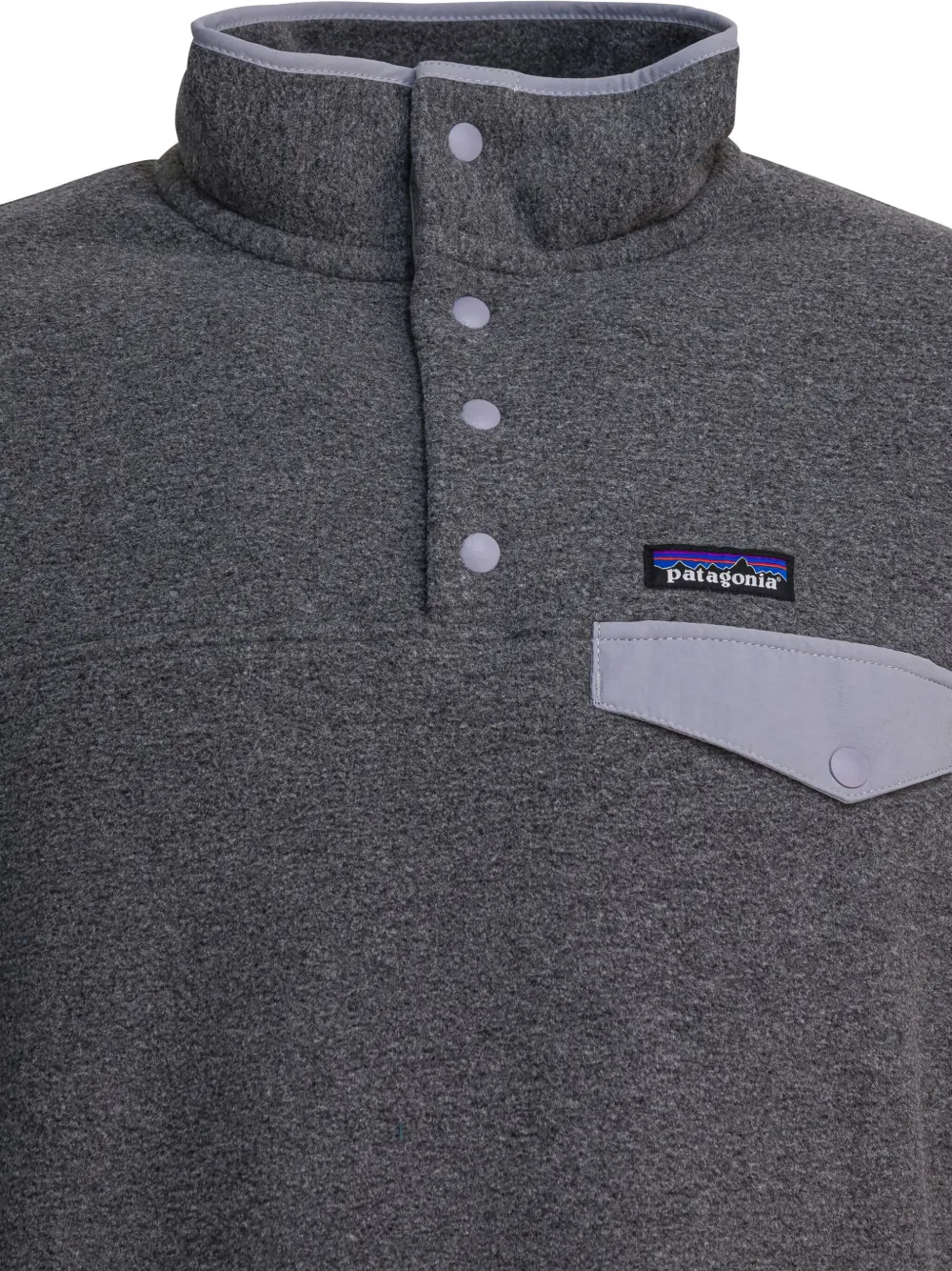 Patagonia Snap-button Fleece Jacket In Gray