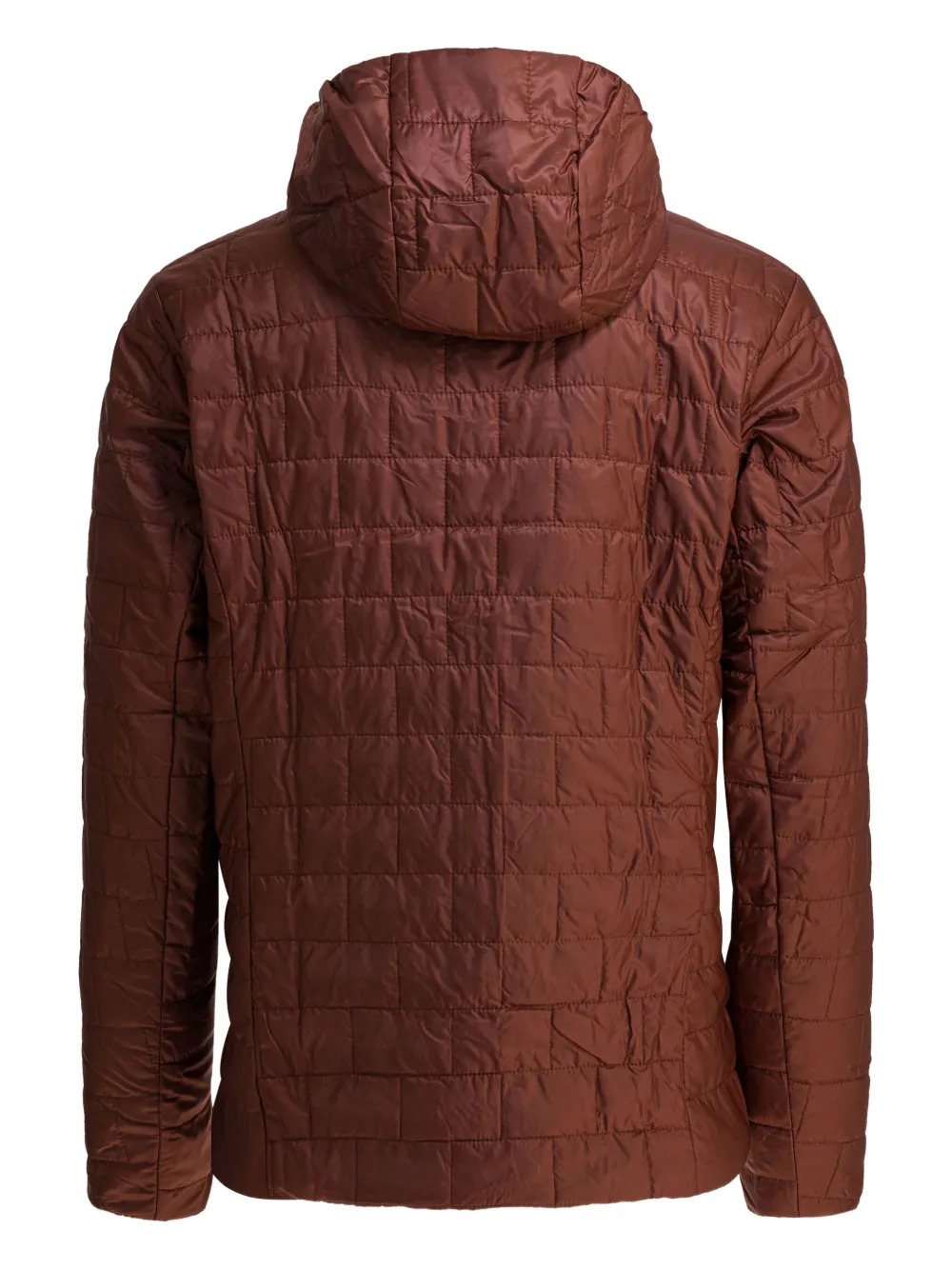 Patagonia Insulated Hooded Jacket Zipper Pockets In Red