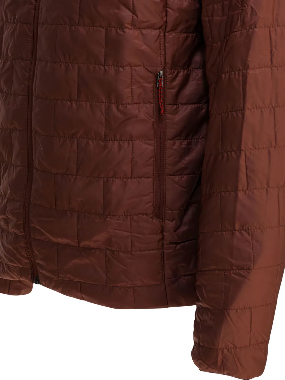 Patagonia Insulated Hooded Jacket Zipper Pockets In Red