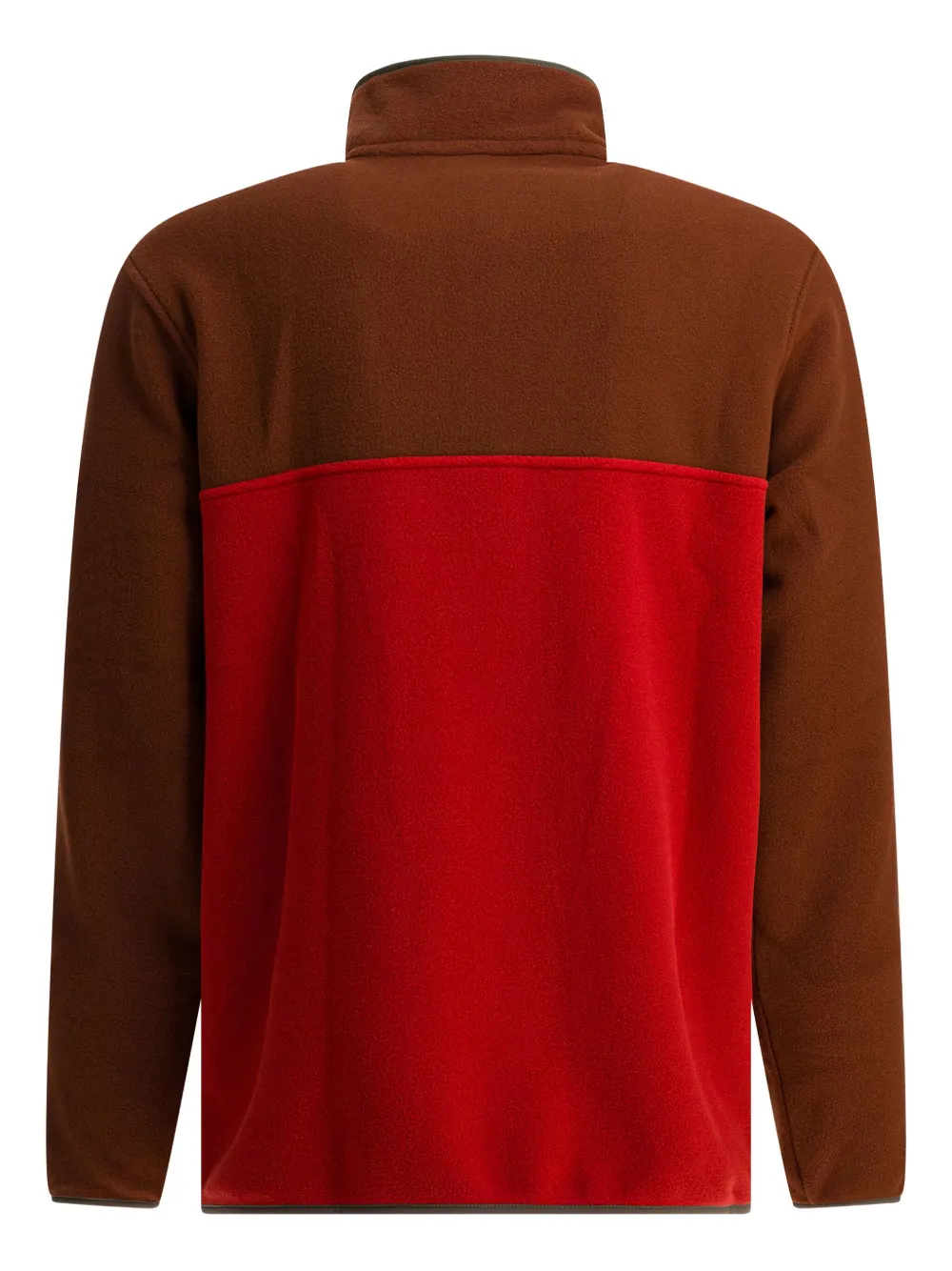 Patagonia press-stud fleece sweatshirt - Rood