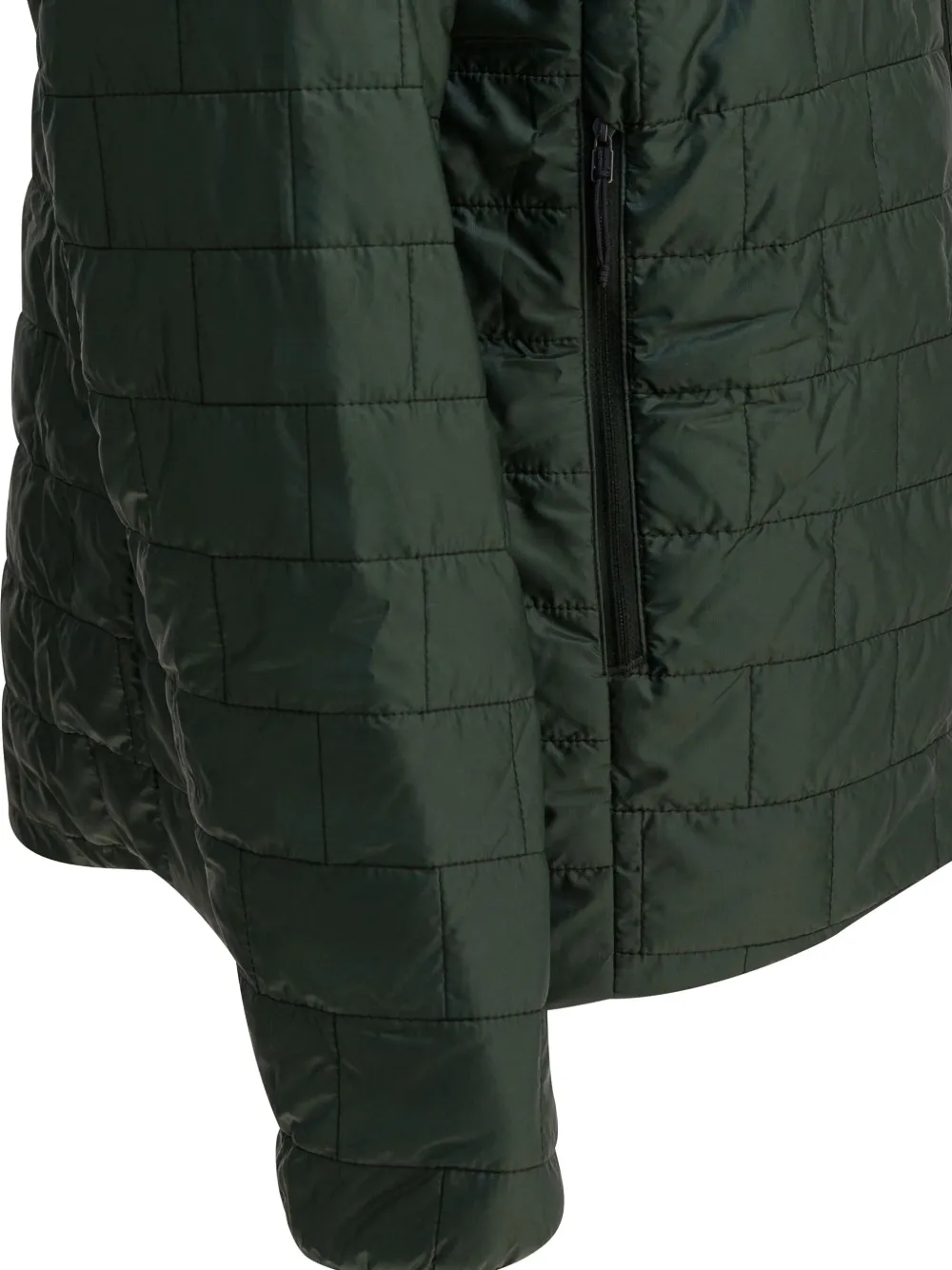 Patagonia Insulated Jacket With High Collar And Pockets In Green