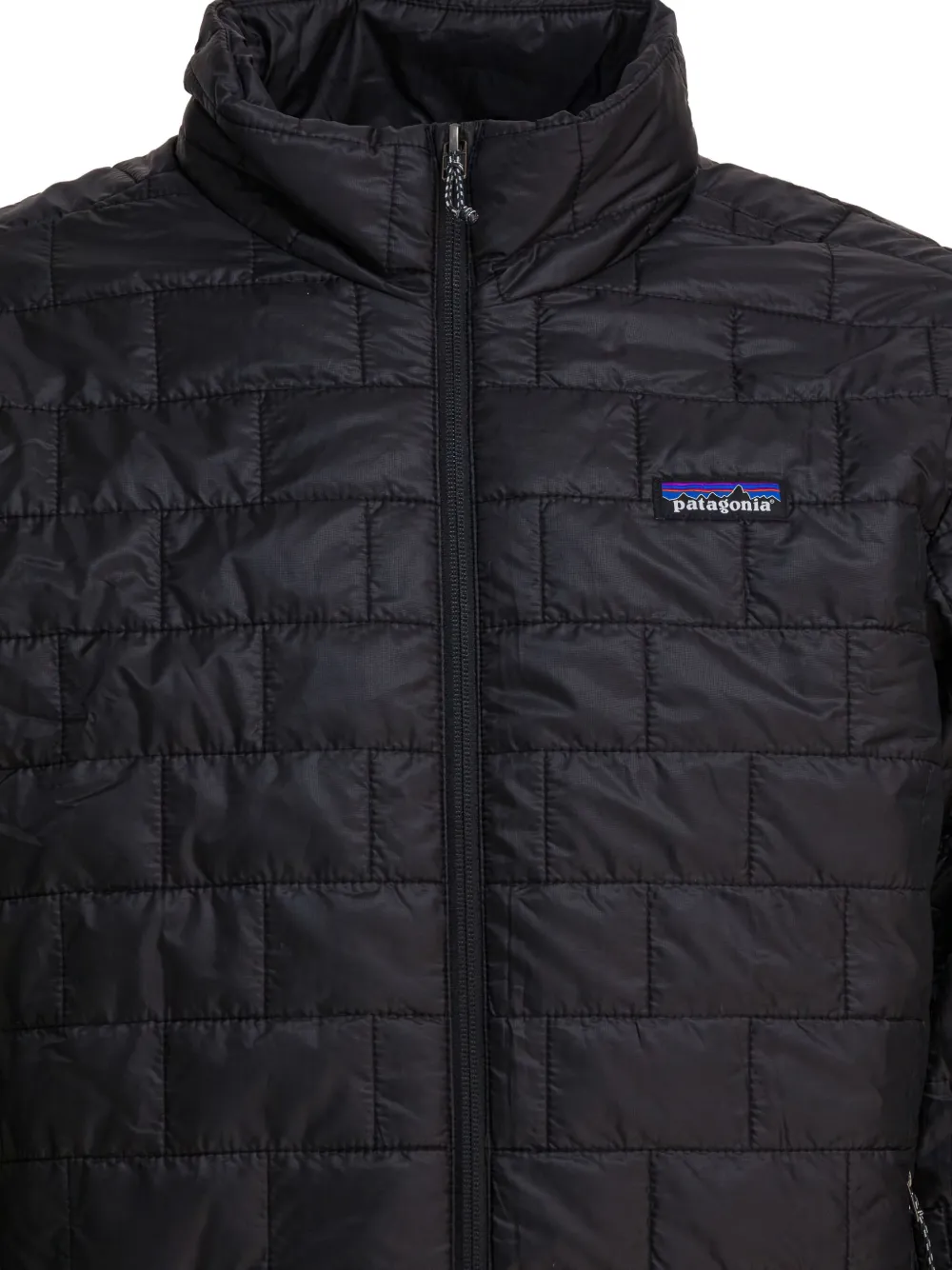 Patagonia Nano gewatteerd jack met rits Zwart