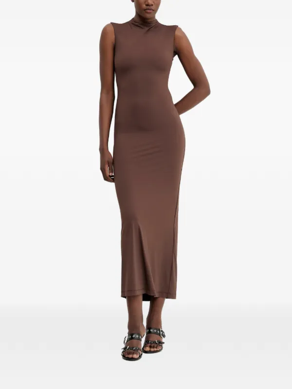 bardot dress brown x REVOLVE Esra Midi Dress