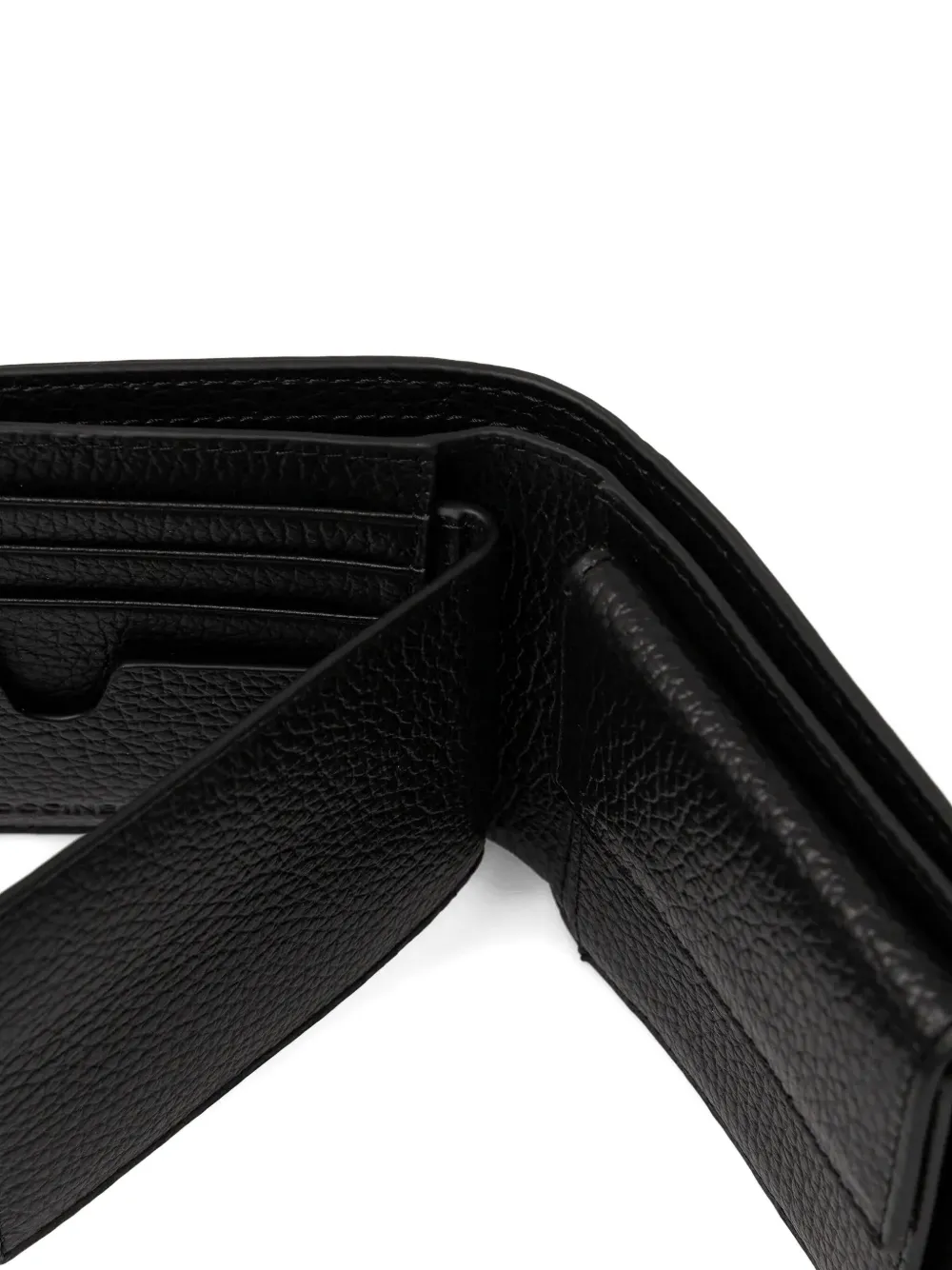 Coccinelle Leren portemonnee met logo-reliëf Zwart