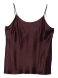 Max Mara spaghetti-strap silk top - Red