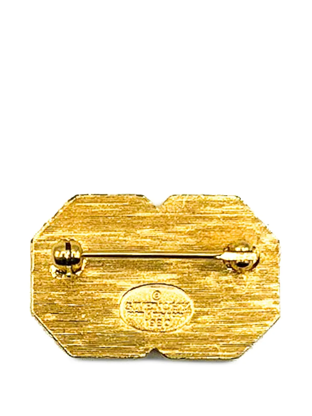  Givenchy Pre-owned Broche Double G Esmaltado 1980 - Dorado 