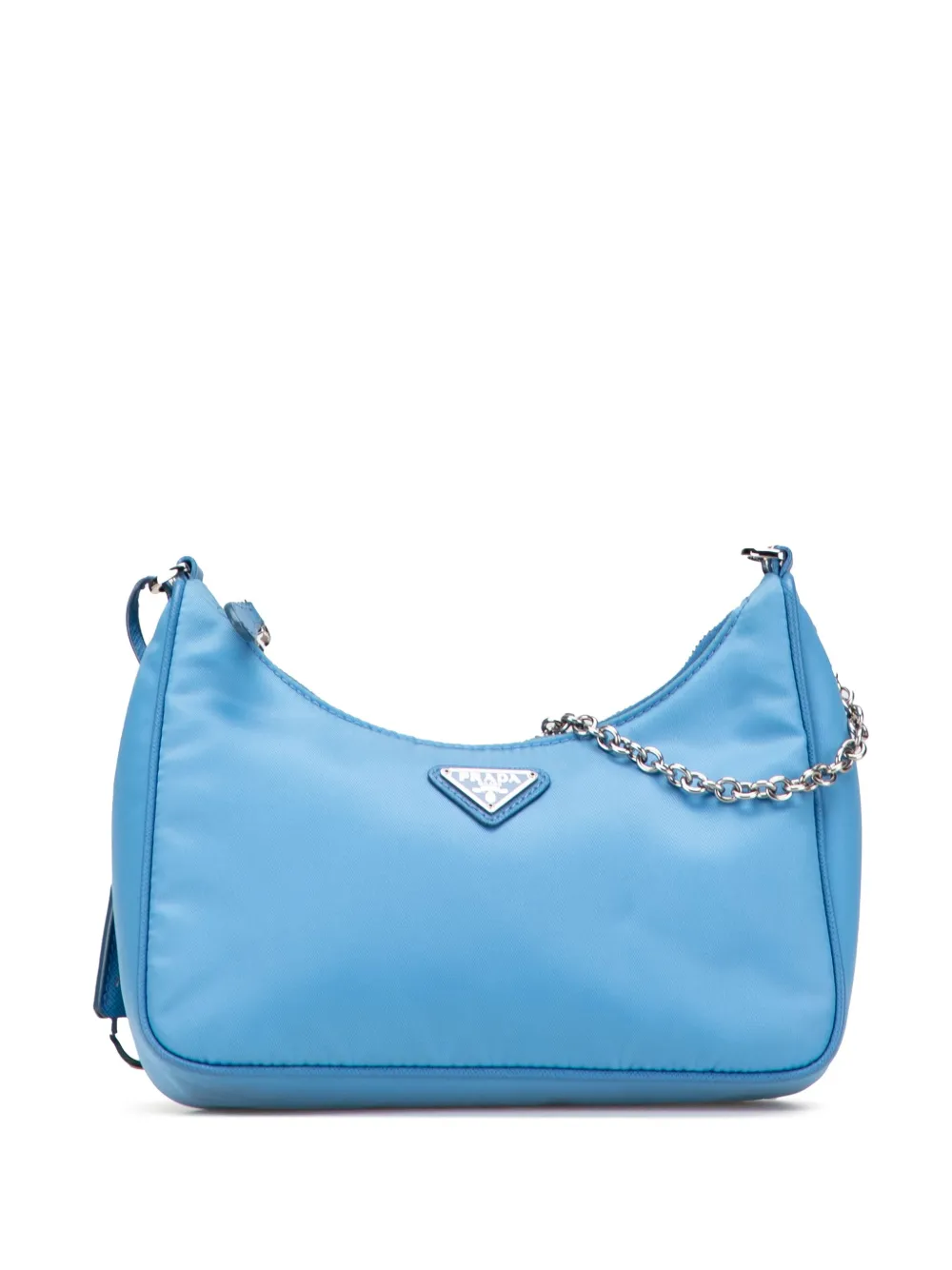 Pre-owned Prada 2019-2025 Tessuto Re Edition 2005 Satchel In Blue