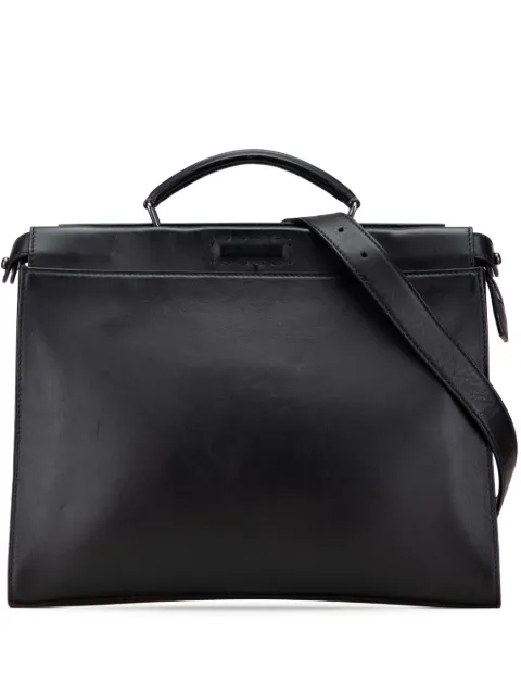 Fendi Pre-Owned 2000-2010 Large Leather Selleria Peekaboo Iconic Fit Bag satchel