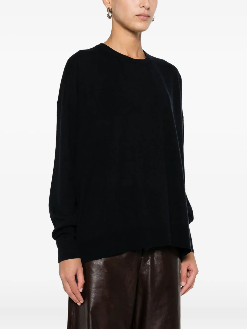Roberto Collina Round-neck Sweater In Black