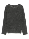 Roberto Collina sequin-embellished sweater - Grey
