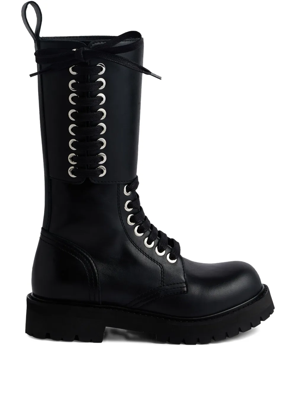 Rabanne lace-up platform boots Black