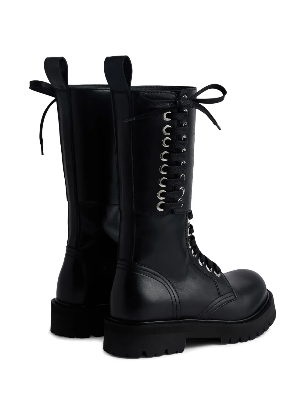 Rabanne lace-up platform boots Black