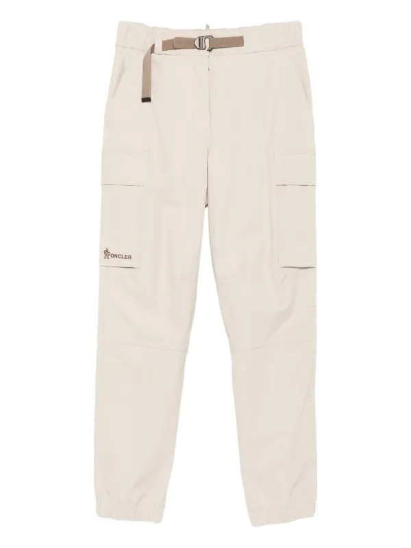 Moncler Grenoble Belted Cargo Pants in Neutrals