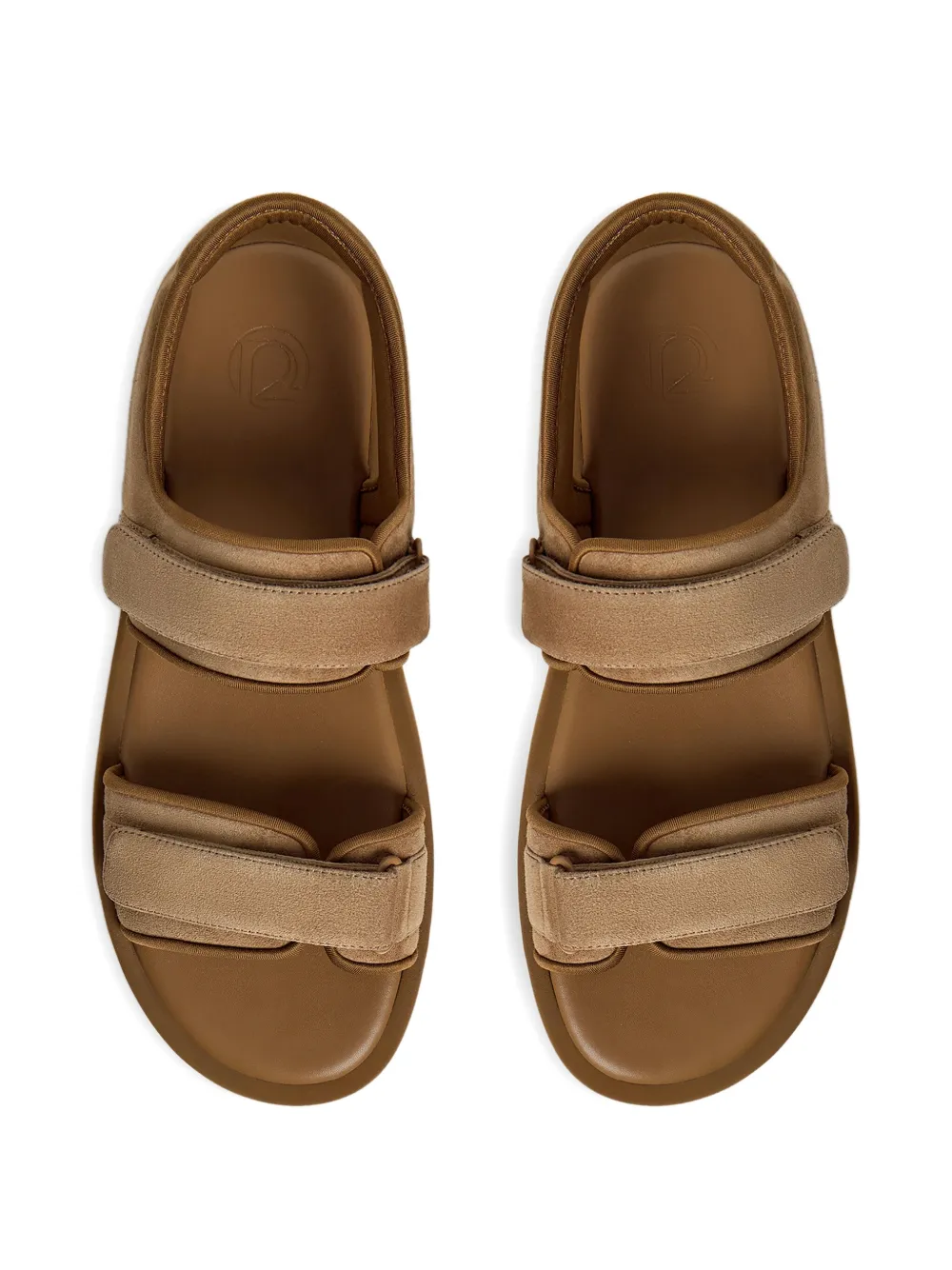 12 STOREEZ Suède sandalen Bruin