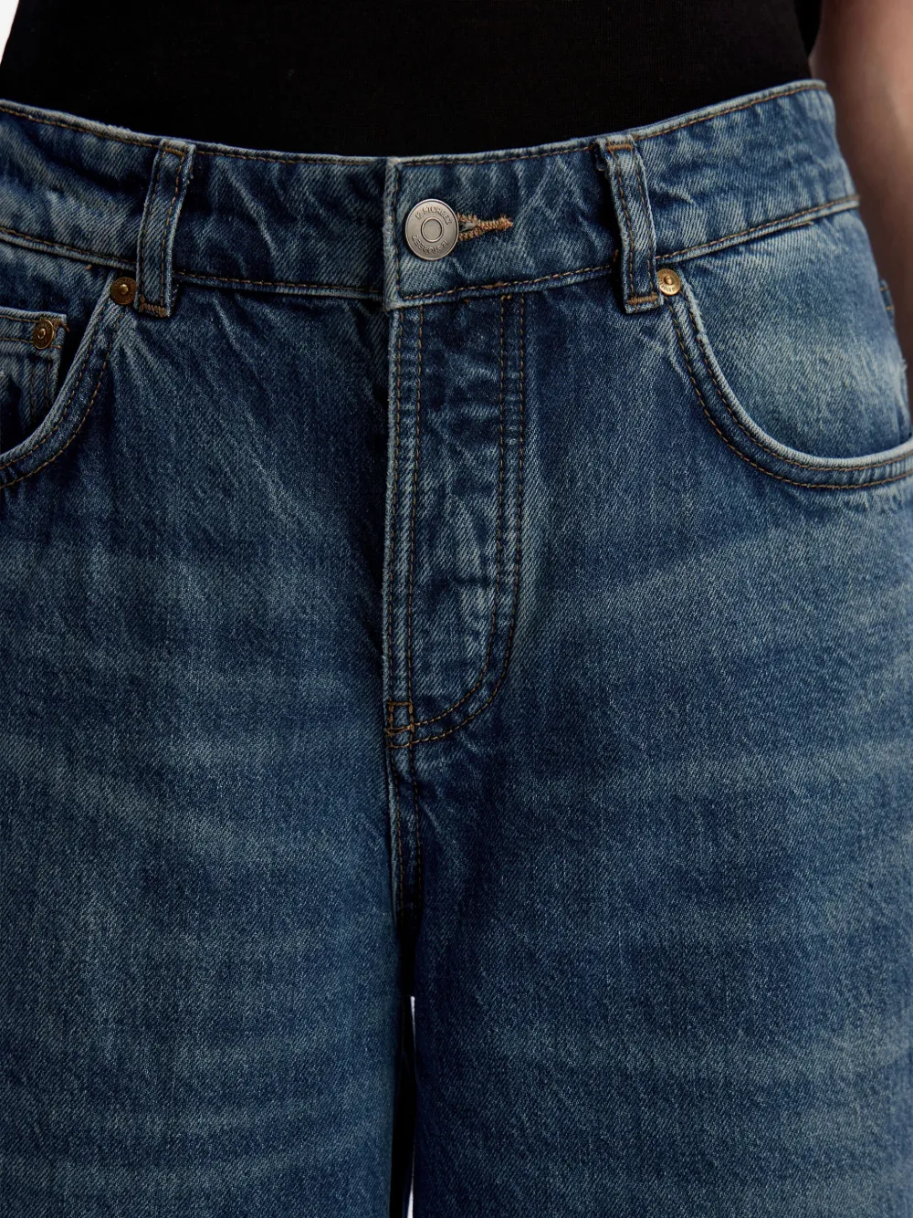 12 STOREEZ Jeans met wijde pijpen Blauw