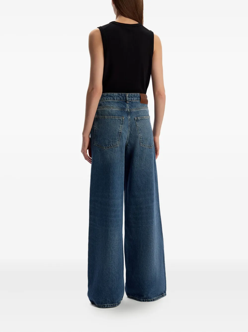 12 STOREEZ Jeans met wijde pijpen Blauw