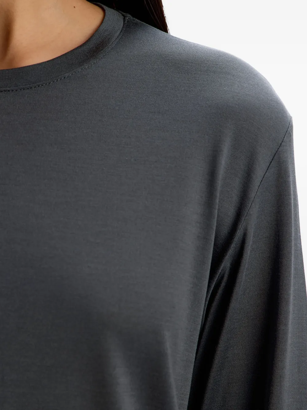 12 Storeez Long-sleeve T-shirt In Gray