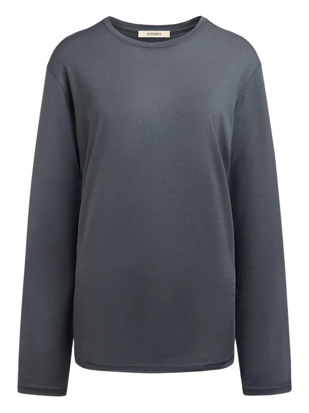 12 STOREEZ long-sleeve T-shirt | Grey | Image 1