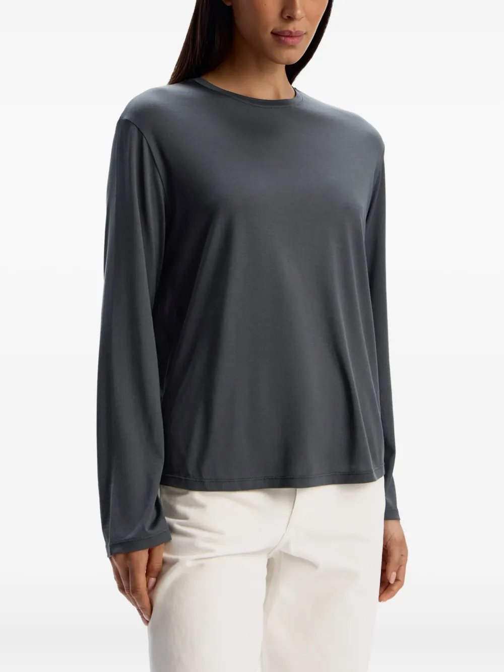 12 Storeez Long-sleeve T-shirt In Gray