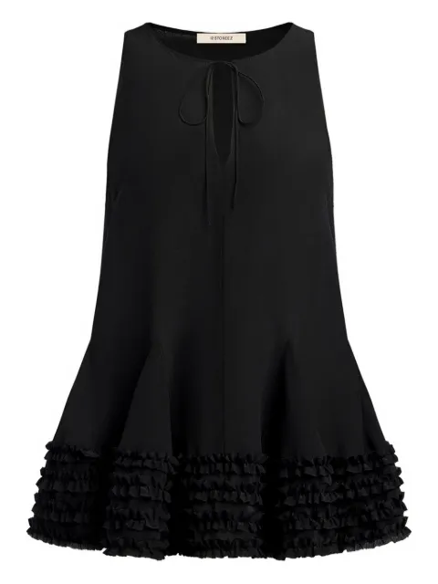 12 STOREEZ vestido con volantes y abertura
